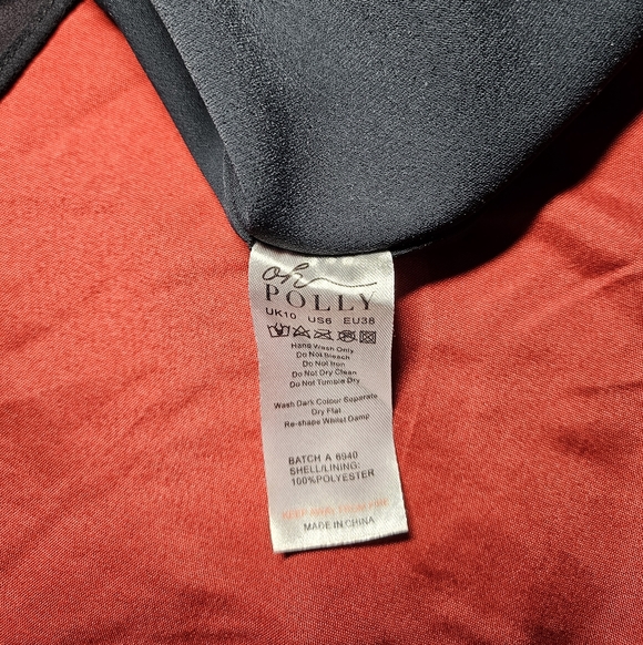 Oh Polly Black Beaded Mini Dress - Picture 8 of 9